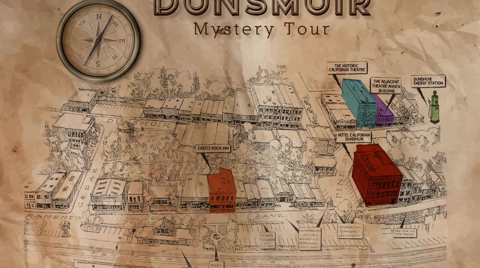 Dunsmuir Town Map